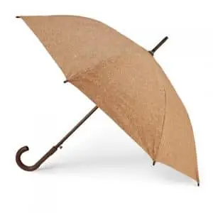 regalos promocionales para invierno: paraguas corcho